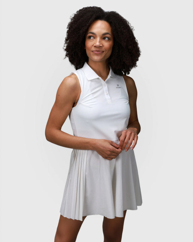 Muev Open Back Polo Dress